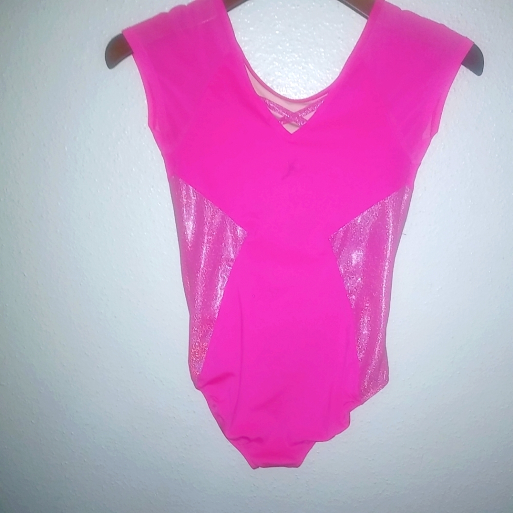 Future Star Capezio L Bright Barbie Pink Dance Leotard